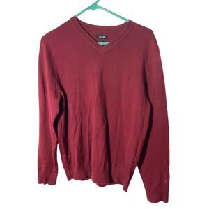 Apt 9 Men's Small Merino Wool Preppy Academia Business V-Neck Pullover Sweater